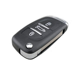 For PEUGEOT Car Keys Replacement 3 Buttons Car Key Case with Holder, without Grooved, 3 Buttons without Grooved