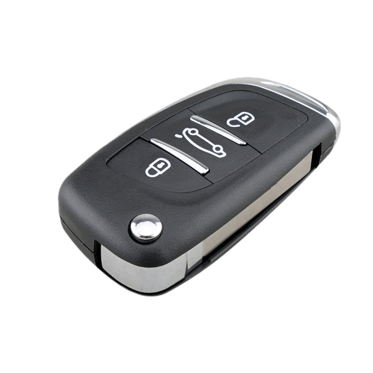 For PEUGEOT Car Keys Replacement 3 Buttons Car Key Case with Holder, without Grooved, 3 Buttons without Grooved