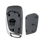For PEUGEOT Car Keys Replacement 3 Buttons Car Key Case with Holder, without Grooved, 3 Buttons without Grooved