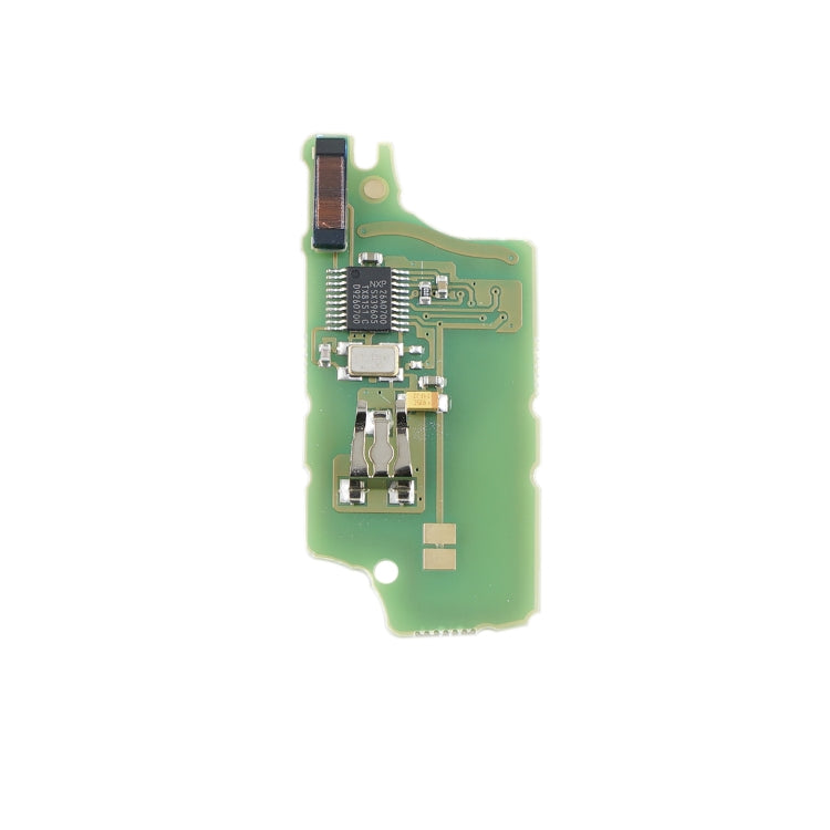 For PEUGEOT 2 Buttons Intelligent Remote Control Car Key with PCF7961 Integrated Chip & Battery & Holder & Slotted Key Blade & ASK Signal, Frequency: 433MHz, 2 Buttons with Slotted Key Blade