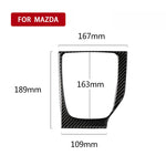 Car Carbon Fiber Right Drive Manual Gear Frame C Decorative Sticker for Mazda Axela 2017-2018, Right Drive Manual Gear Frame C