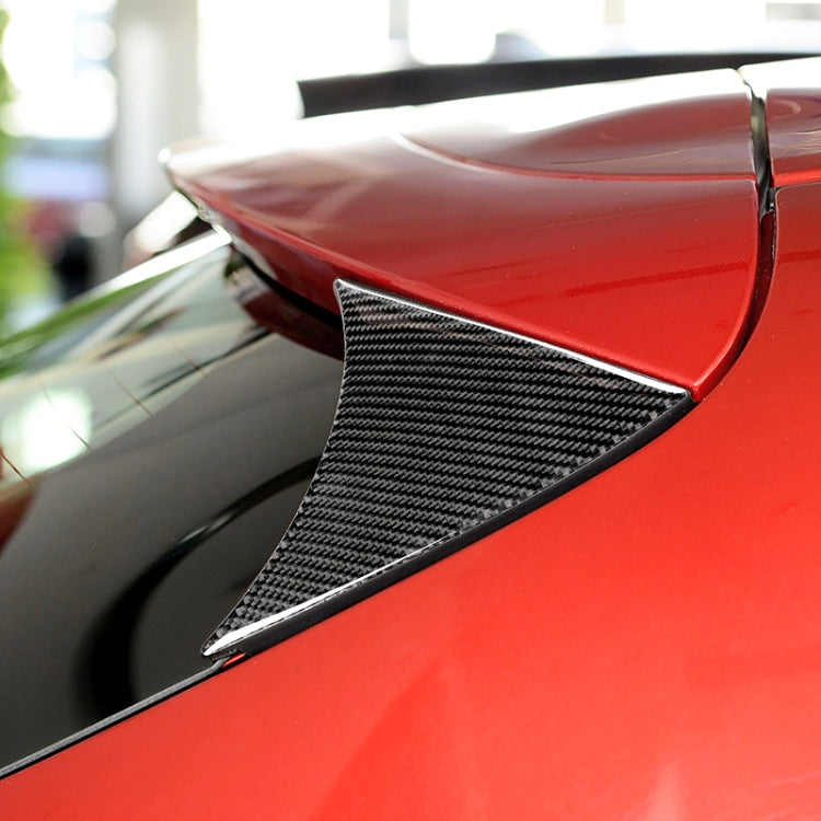 Car Carbon Fiber Hatchback Rear Wing Side Spoiler Lip for Mazda Axela 2014-2018, Rear Wing Side Spoiler Lip