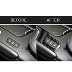 Car Carbon Fiber Gear Position Panel Decorative Sticker for Cadillac XT5 2016-2017, Left Drive, Gear Position