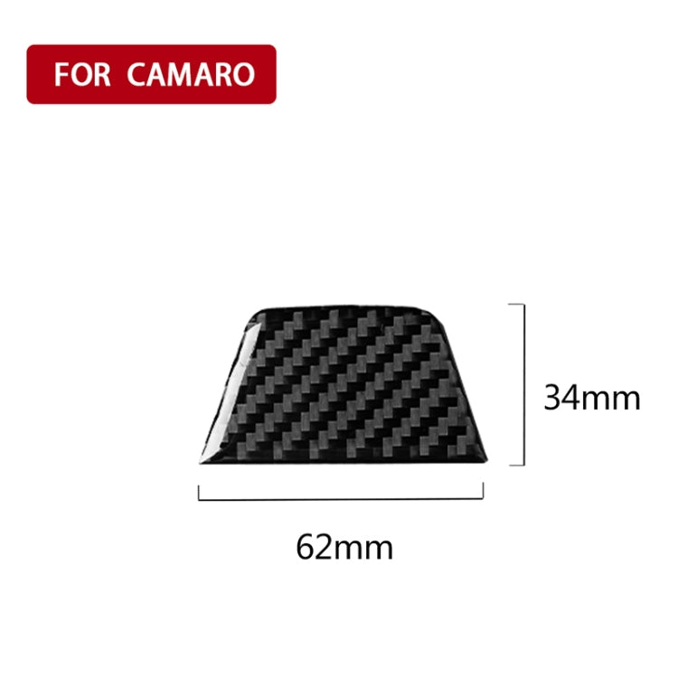 Car Carbon Fiber Below Steering Wheel Decorative Sticker for Chevrolet Camaro 2017-2019, Below Steering Wheel