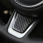 Carbon Fiber Car Steering Wheel Decorative Sticker for Jaguar F-PACE, Steering Wheel