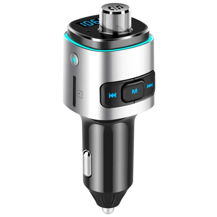 BC42 藍牙5.0多功能車用彩色氛圍燈MP3播放器，支援TF卡、U盤及FM，BC42