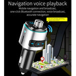 BC42 藍牙5.0多功能車用彩色氛圍燈MP3播放器，支援TF卡、U盤及FM，BC42