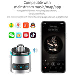 BC42 藍牙5.0多功能車用彩色氛圍燈MP3播放器，支援TF卡、U盤及FM，BC42