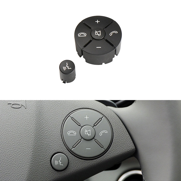 Car Right Side Steering Wheel Switch Buttons Panel for Mercedes-Benz W204 2007-2014, Left Driving, Right Side (Black), Right Side (Grey), Right Side (Beige), Right Side (Brown)