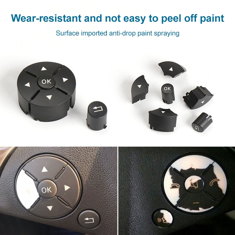 Car Right Side Steering Wheel Switch Buttons Panel for Mercedes-Benz W204 2007-2014, Left Driving, Right Side (Black), Right Side (Grey), Right Side (Beige), Right Side (Brown)