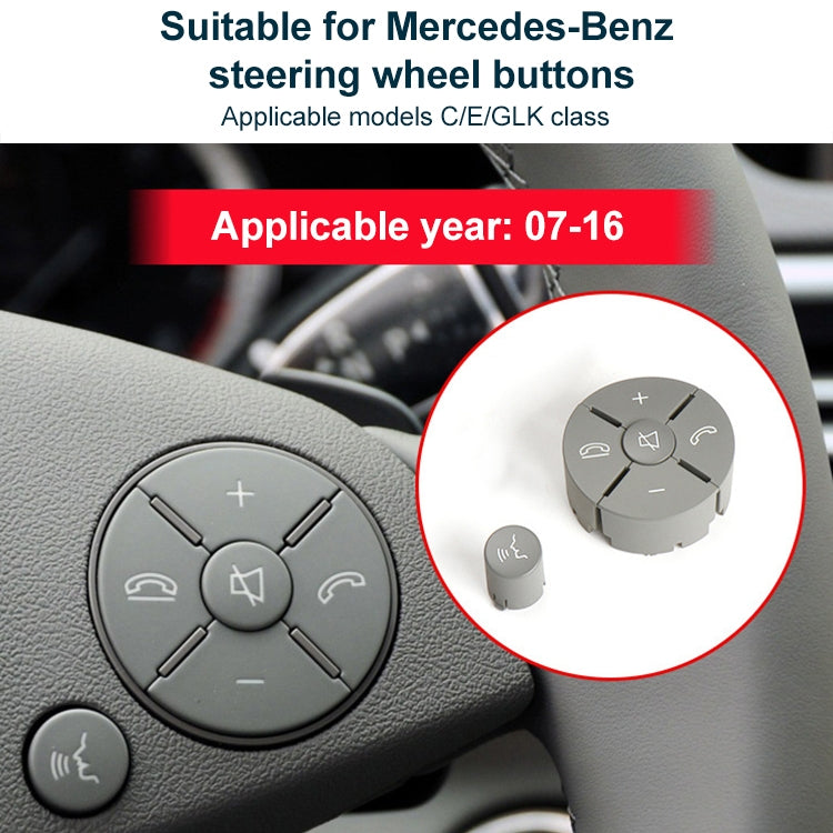 Car Right Side Steering Wheel Switch Buttons Panel for Mercedes-Benz W204 2007-2014, Left Driving, Right Side (Black), Right Side (Grey), Right Side (Beige), Right Side (Brown)