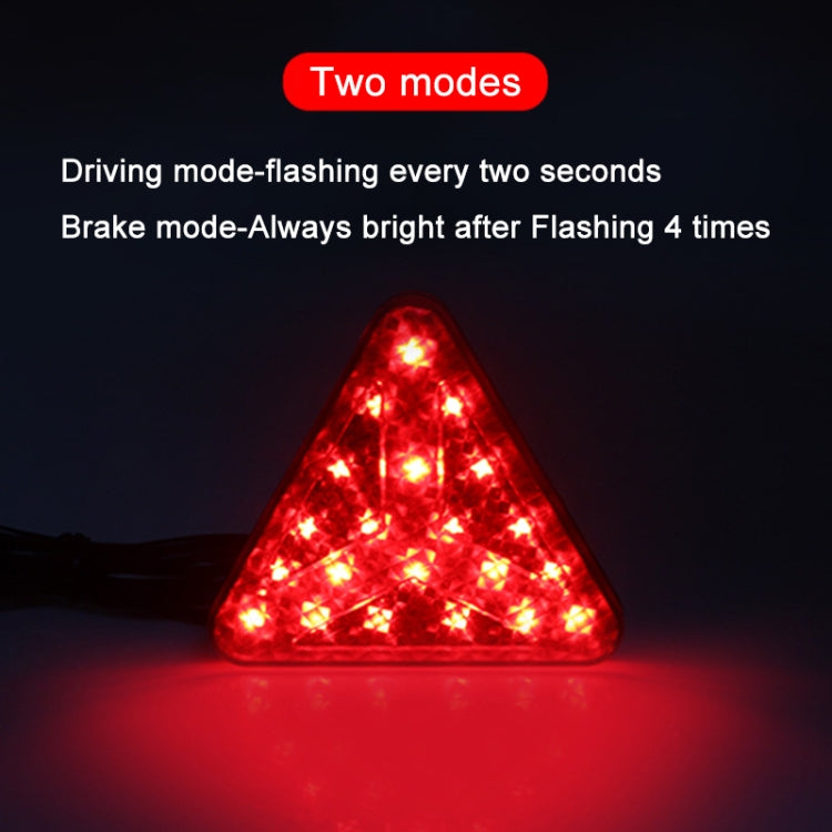 自行車/山地車X型三角導向燈LED尾燈，X型