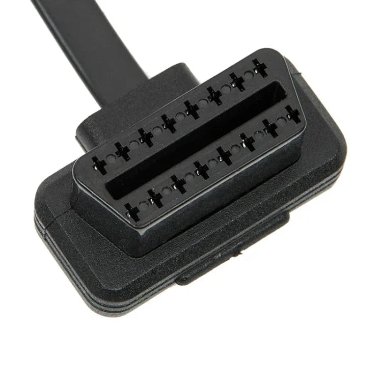 16PIN 汽車 OBD 診斷延長線 OBD2 公對母電纜，電纜長度：100cm，100cm