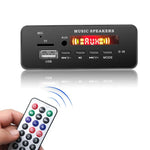 汽車12V 2x3W音頻MP3播放器解碼板FM收音機TF USB 3.5毫米AUX，帶藍牙及通話錄音功能及遙控，12V