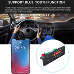汽車12V 2x3W音頻MP3播放器解碼板FM收音機TF USB 3.5毫米AUX，帶藍牙及通話錄音功能及遙控，12V