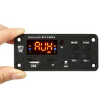車用5V彩色螢幕顯示藍牙5.0音頻MP3播放器解碼板FM收音機TF卡USB 3.5mm AUX，帶遙控，5V