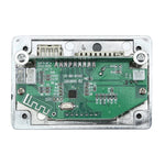 汽車12V音頻MP3播放器解碼板FM收音機SD卡USB AUX，帶藍牙/遙控，12V，12V（銀灰色）