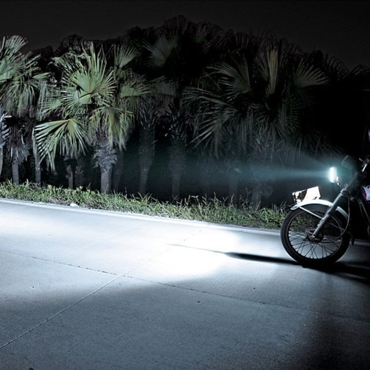 BA20D DC12-80V / 10W / 6000K / 3000K / 800LM Bicolor Motorcycle Headlights with Projector Lens, BA20D