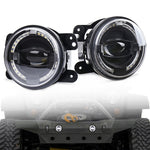 2 PCS 4 inch Car LED Angel Eyes Spotlight Modified Fog Lights for Jeep Wrangler / Dodge / Chrysler PT Cruiser, For Jeep / Dodge