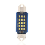 2pcs 39mm DC12-24V / 1W / 6000K / 60LM 15LEDs SMD Car Reading Lamp Dome Light, 39mm