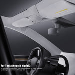 Car Suede Wrap Version Sunglasses Storage Box for Tesla Model Y 2019-2023, Suede Wrap Version for Tesla Model Y
