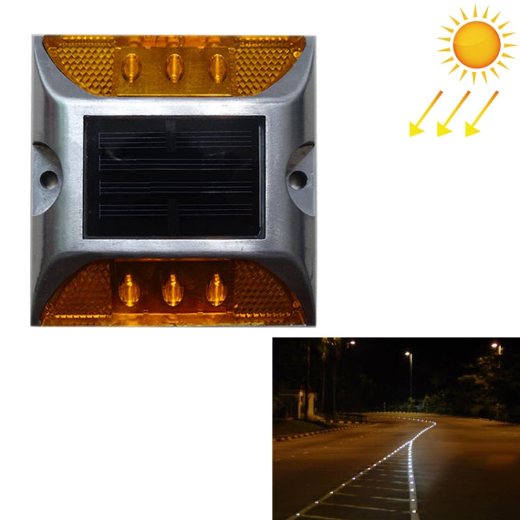 太陽能方形路面標誌燈 車輛導向燈 減速燈，閃爍亮版，閃爍亮版