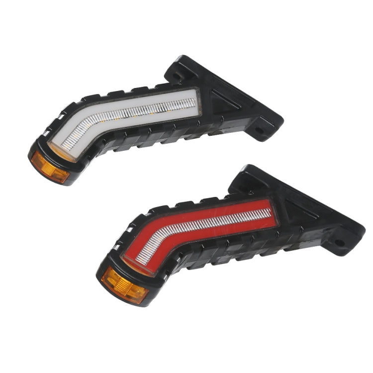 2 PCS MK-138 Truck LED Tail Light Running Water Tricolor Side Marker Light, MK-138