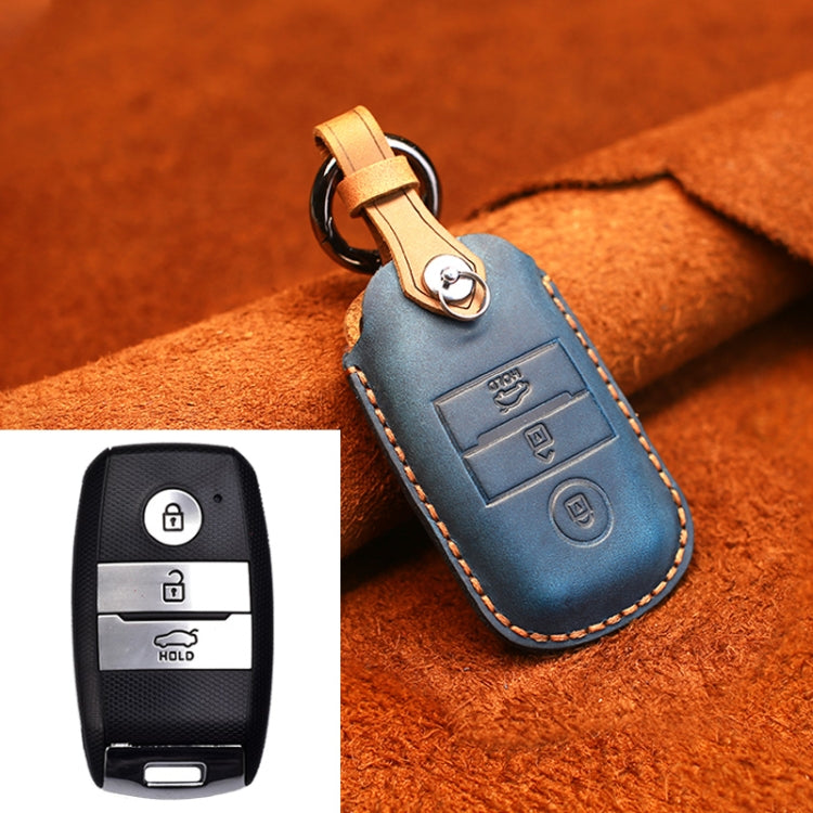 For Kia Old Style Car Cowhide Leather Key Protective Cover Key Case, For Kia, For Kia Old Style