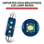 2pcs 39mm IC12V /  2.76W / 0.23A / 300LM 3LEDs SMD Car Reading Lamp Dome Light, 39mm