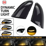 1 Pair For Dodge Ram 1500 2009-2018 Car Dynamic LED Turn Signal Light Rearview Mirror Flasher Water Blinker, For Dodge Ram 1500 2009-2018