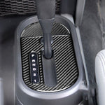 2 in 1 Car Carbon Fiber Gear Decorative Sticker for Jeep Wrangler JK 2007-2010, Left Drive , Gear