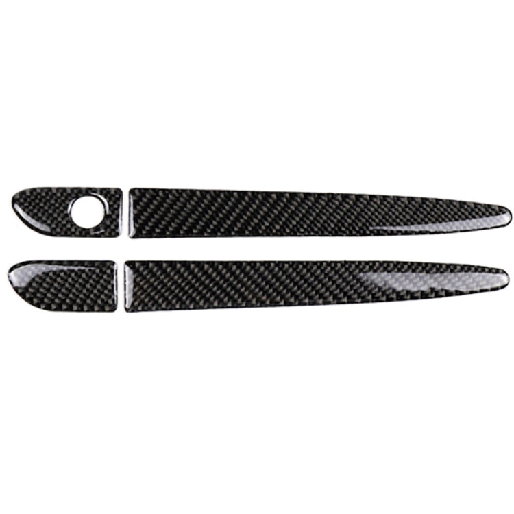 One Set Car Carbon Fiber Outside Door Handle without Smart Hole Decorative Sticker for Mazda CX-5 2017-2018, Right Drive, Outside Door Handle without Smart Hole, Right Drive
