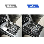Car Carbon Fiber Gear Shift Position + Side Panel Decorative Sticker for Audi A6 2005-2011, Left Drive, High Configuration, Gear Shift Position Left Drive, High Configuration