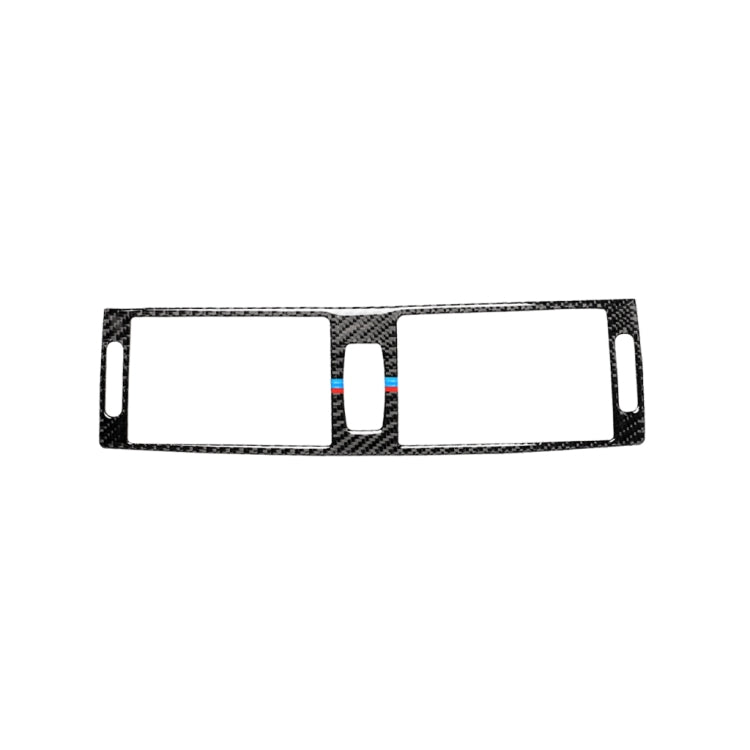 Car Carbon Fiber Tricolor Middle Air Outlet Decorative Sticker for BMW E70 X5 / E71 X6 2008-2013, Left and Right Drive Universal, Middle Air Outlet(Tricolor)