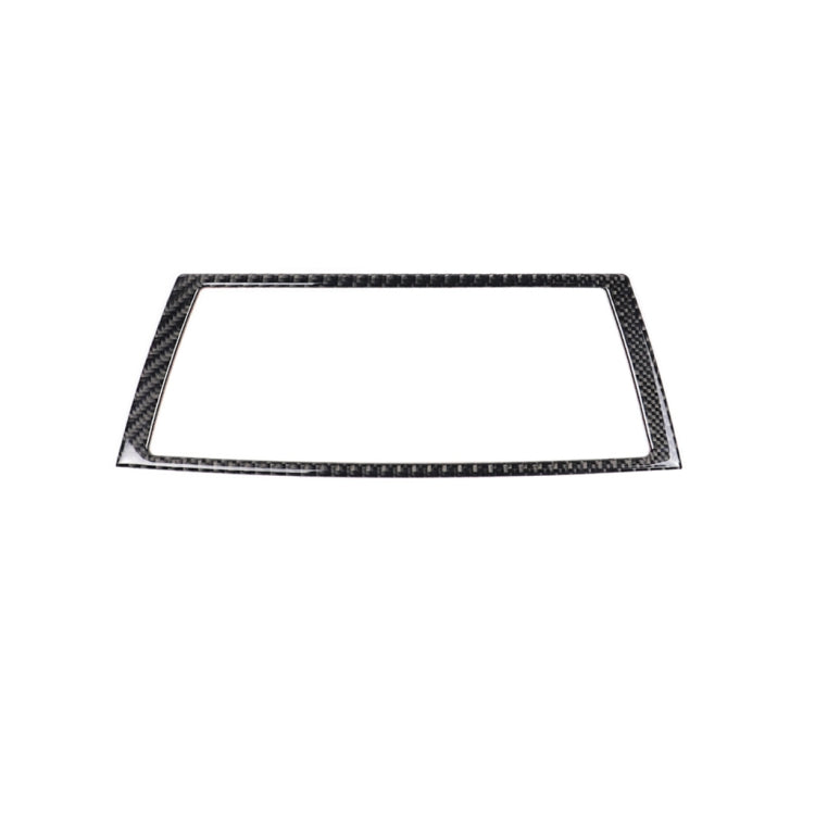 Car Carbon Fiber Solid Color Navigation Frame Decorative Sticker for BMW E70 X5 / E71 X6 2008-2013, Left and Right Drive Universal, Navigation Frame