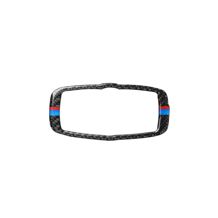 Car Carbon Fiber Tricolor Headlight Switch Frame Decorative Sticker for BMW 2008-2013 X5 E70 / X6 E71 / 5 Series E60 2008-2010, Left and Right Drive Universal, Headlight Switch Frame