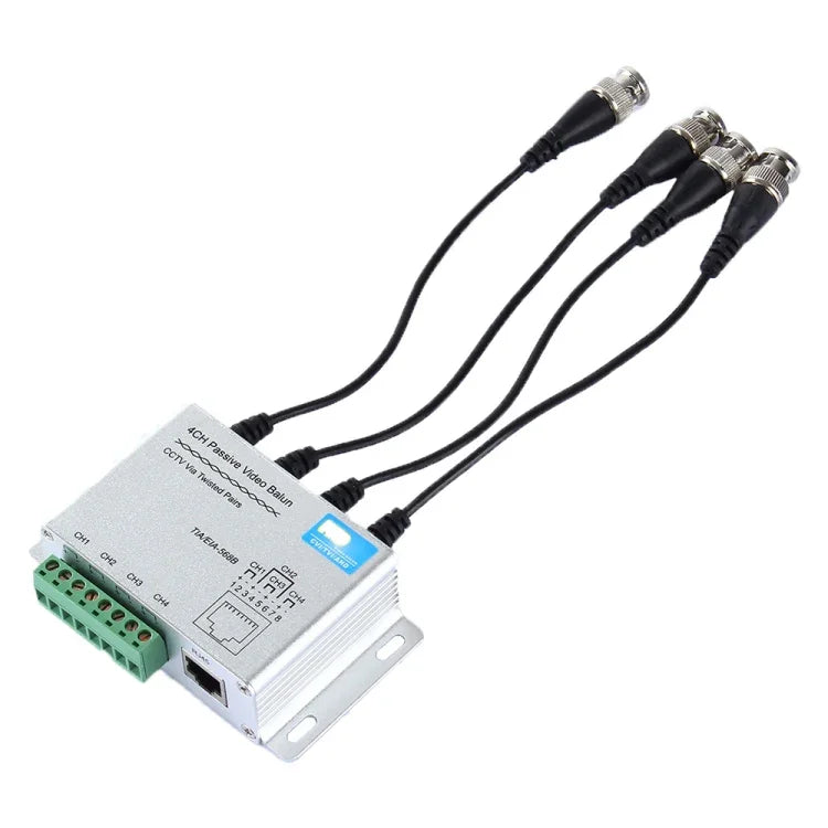 HD204A-F HD-CVI/TVI/AHD 監控攝影機 4路 UTP 被動視訊巴倫, HD204A-F