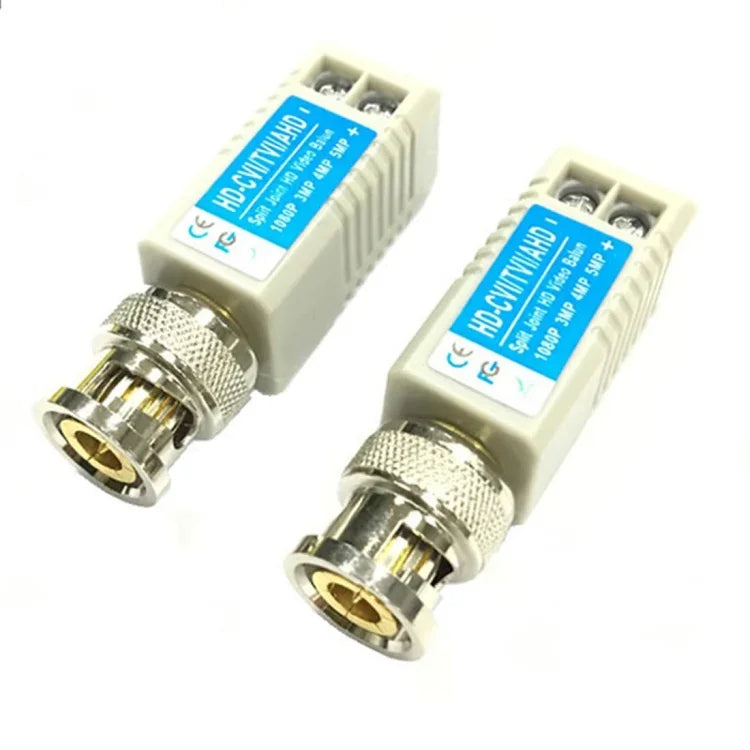 2 個 Anpwoo 100B 升級版螺絲型同軸 HD-CVI/AHD/CVI 1 路被動收發器視訊巴倫，螺絲型同軸