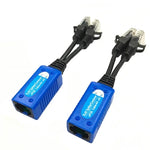 2 個 Anpwoo UPOE01 可接合 2 合 1 POE（電源 + 乙太網路）被動雙絞線收發器，UPOE01
