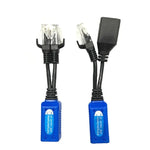 2 個 Anpwoo UPOE02 可接合 2 合 1 POE（電源 + 乙太網路）被動雙絞線收發器，UPOE02