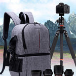 多功能防水尼龍肩背包，帶襯墊防震相機包，適用於 Nikon Canon DSLR 相機