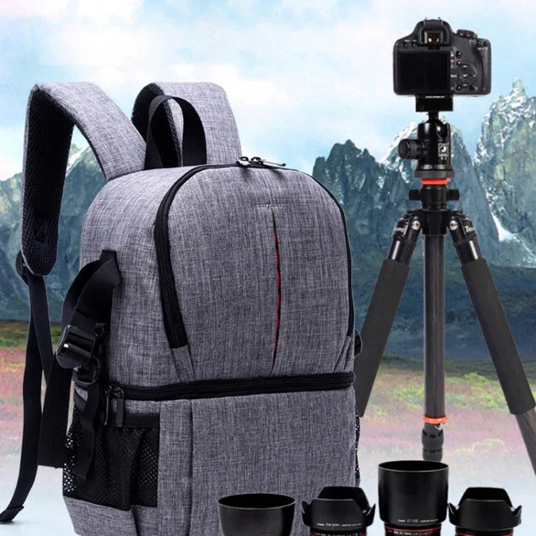 多功能防水尼龍肩背包，帶襯墊防震相機包，適用於 Nikon Canon DSLR 相機