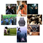 多功能防水尼龍肩背包，帶襯墊防震相機包，適用於 Nikon Canon DSLR 相機