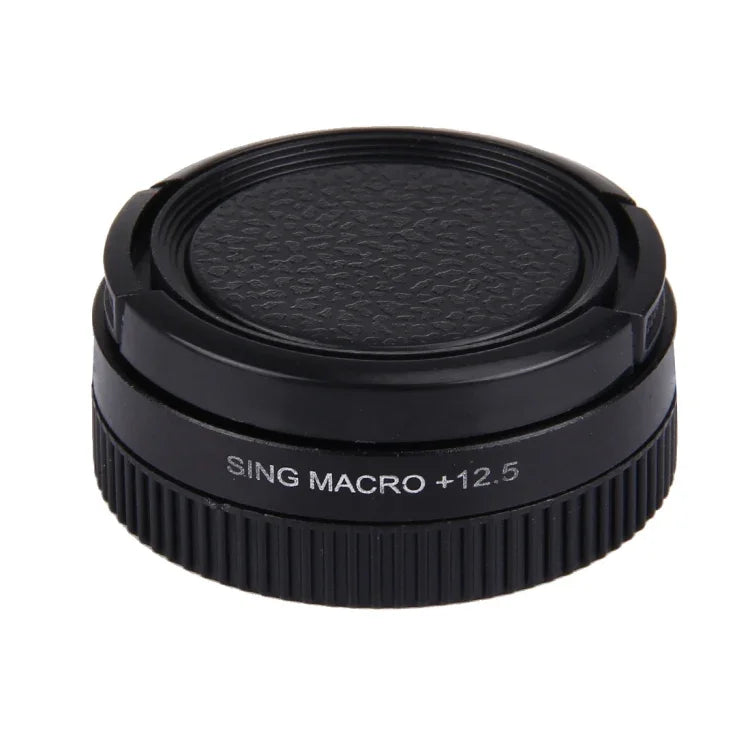 JUNESTAR 專業 37mm 12.5X 微距鏡頭濾鏡 + 鏡頭保護蓋，適用 GoPro 及小米小蟻 Yi 運動攝影機，12.5X 微距鏡頭