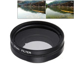 JUNESTAR 適用小米小蟻 Yi II 4K 運動攝影機專業 37mm CPL 濾鏡 + 鏡頭保護蓋，CPL 濾鏡+鏡頭蓋