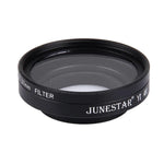 JUNESTAR 適用小米小蟻 Yi II 4K 運動攝影機專業 37mm UV 濾鏡 + 鏡頭保護蓋，UV 濾鏡+鏡頭蓋