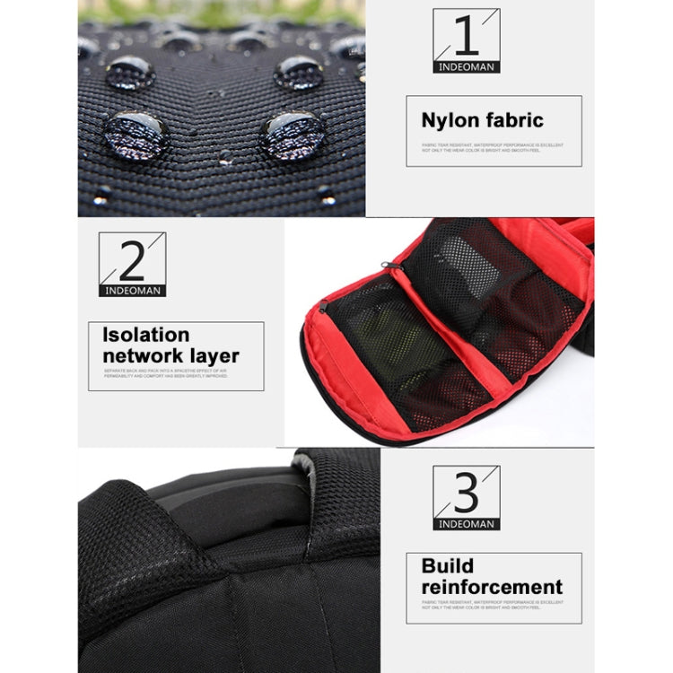INDEPMAN DL-B012 便攜戶外運動背包相機包，適用於 GoPro、SJCAM、Nikon、Canon、小米小蟻 YI，尺寸：27.5 * 12.5 * 34 公分