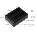 BC-AZ16 數位相機 USB 雙電池充電器，適用於小米小蟻 II 4K