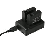 BC-AZ16 數位相機 USB 雙電池充電器，適用於小米小蟻 II 4K