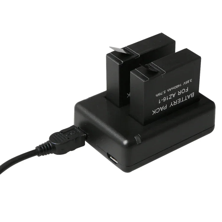 BC-AZ16 數位相機 USB 雙電池充電器，適用於小米小蟻 II 4K